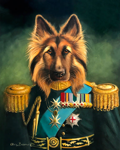 Sir Bulvi German Shepherd Print