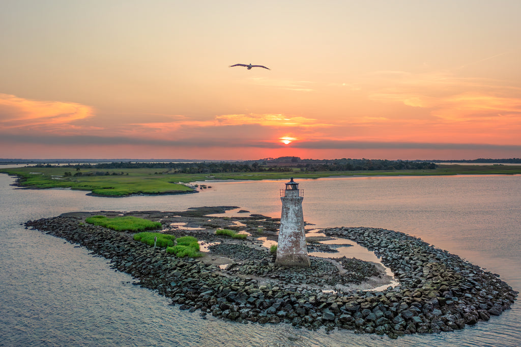 Sunset over Cockspur