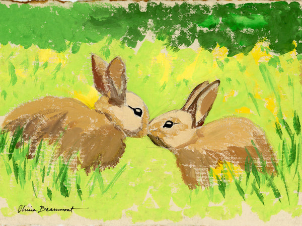 Sunshine & Kisses Rabbit Print