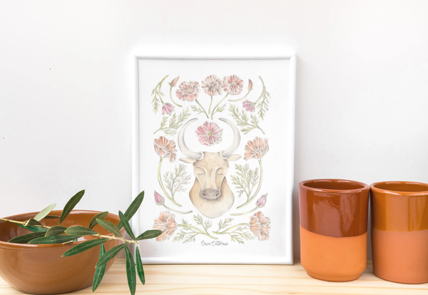 Taurus Zodiac Sign Print