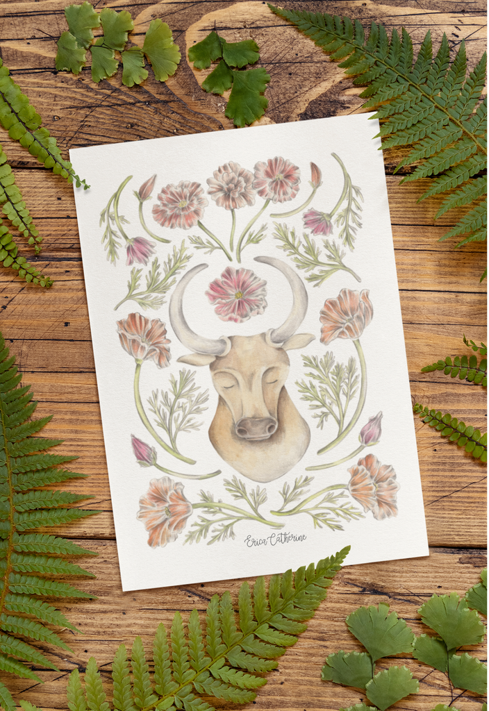 Taurus Zodiac Sign Print