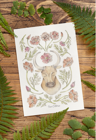 Taurus Zodiac Sign Print