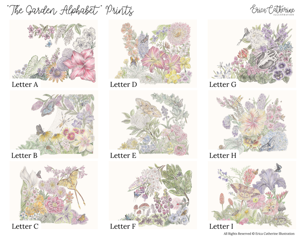 The Garden Alphabet Prints
