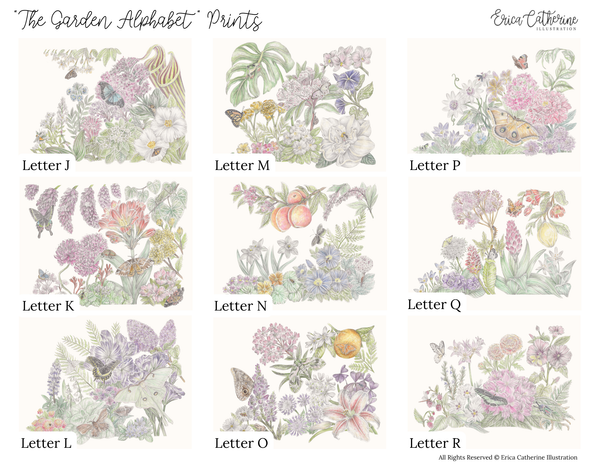 The Garden Alphabet Prints