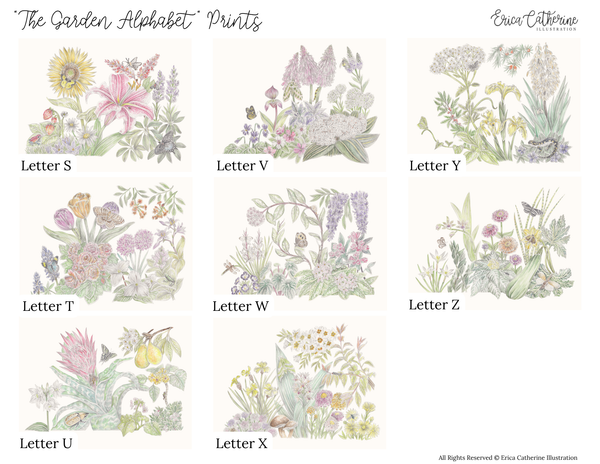 The Garden Alphabet Prints