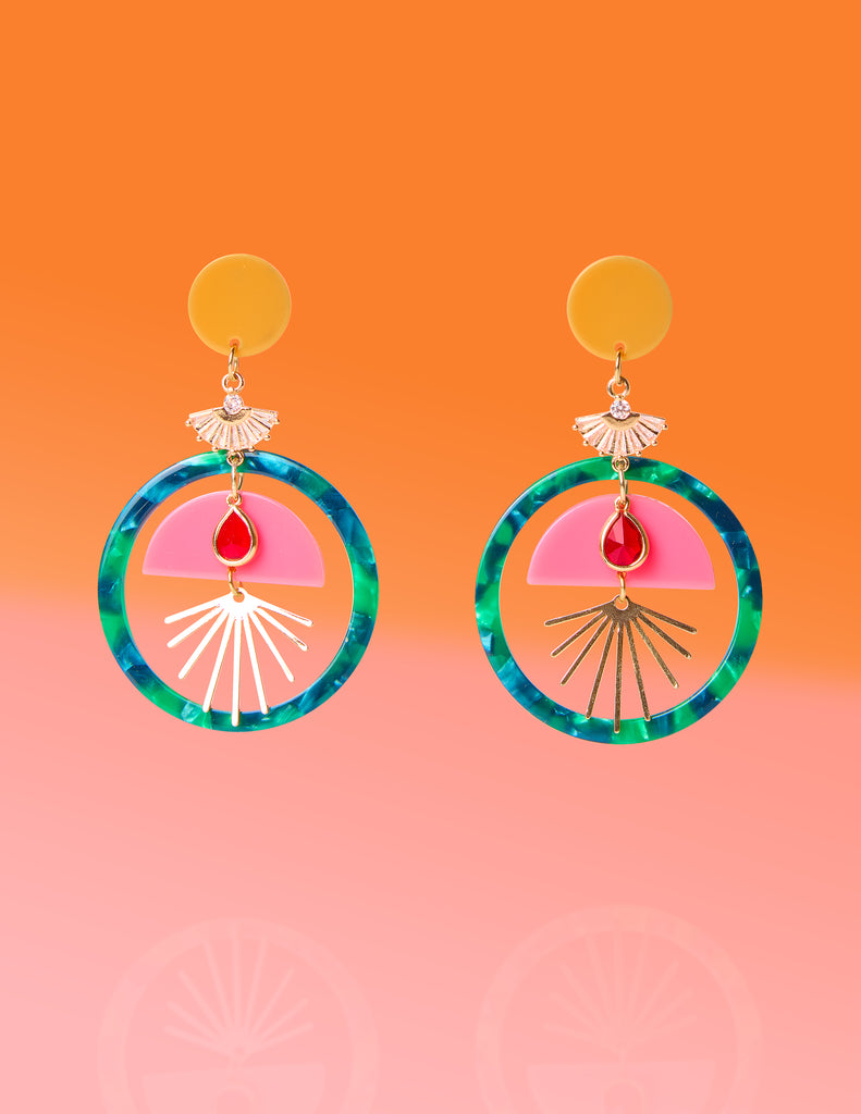 Tropic Glam Hoops