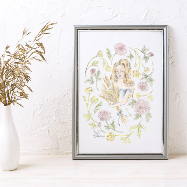 Virgo Zodiac Sign Print by Erica Catherine Gallery 209
