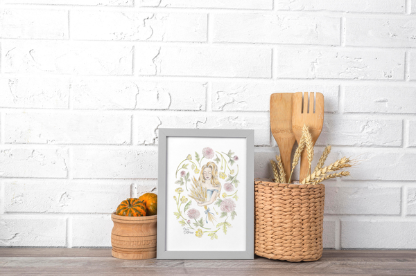 Virgo Zodiac Sign Print by Erica Catherine Gallery 209