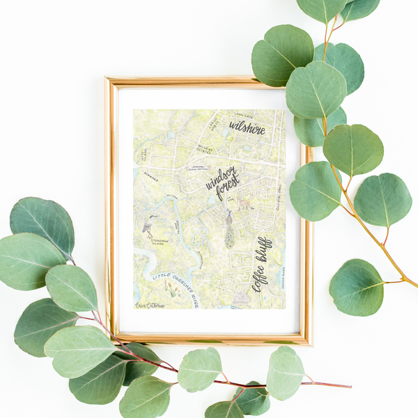 Windsor Forest Map Print