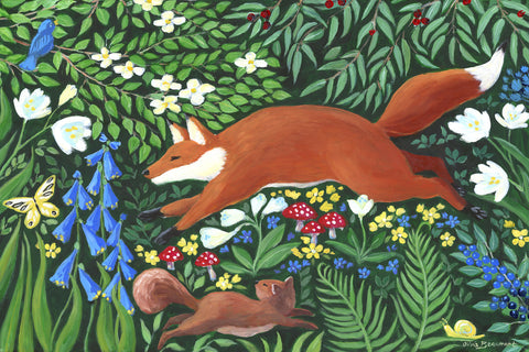 Woodland Fox Print