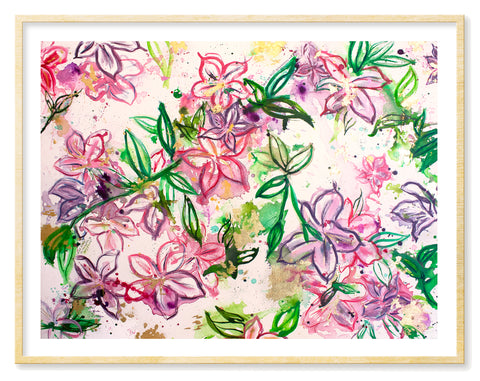 Christina Rossetti (azaleas) - Giclee Art Print by Tamara Garvey