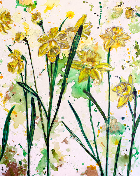 Gerard De Nerval (daffodils) - Giclee Art Print by Tamara Garvey