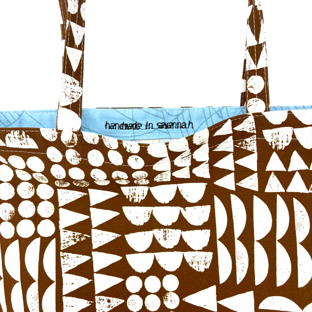 Simple Tote - Brown Imprint
