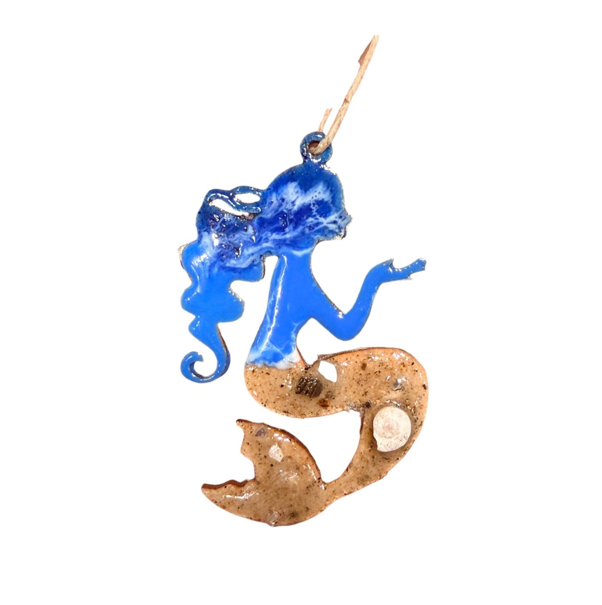 Resin Ocean Themed Ornament Mermaid
