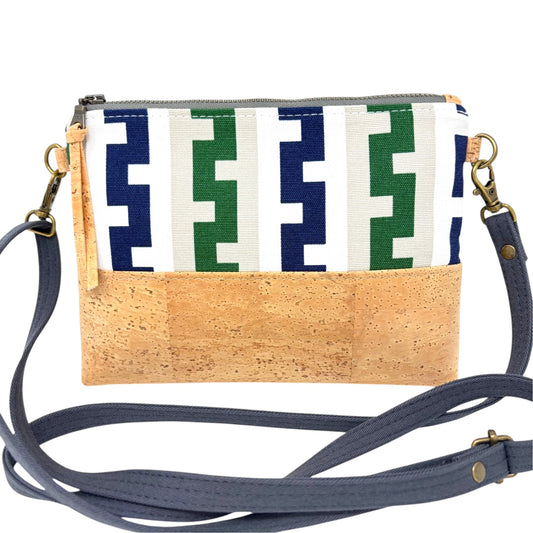 Mini Crossbody, Fabric & Cork