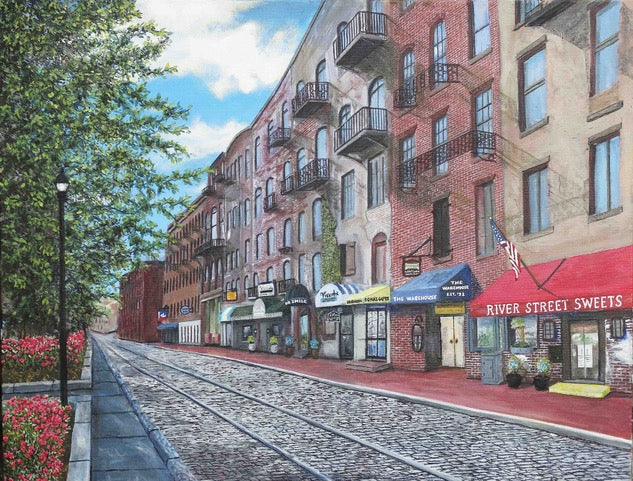 Flowers and Candy on River Street by Bill Rousseau Gallery 209