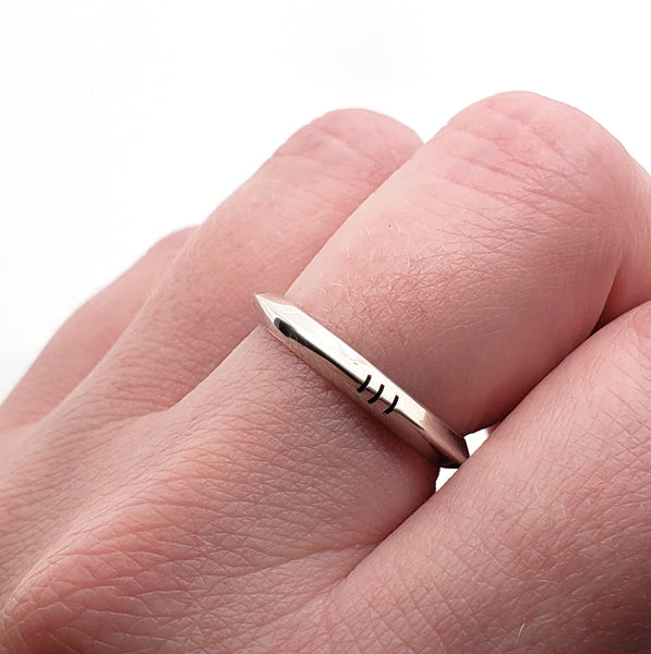 UFO outer space sterling silver unisex ring