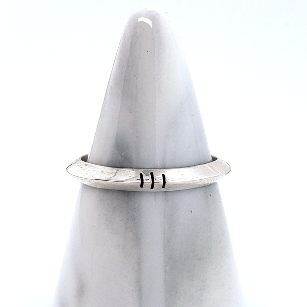 Mid Century Modern Minimalist UFO Flying Saucer Ring