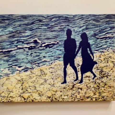 Tibby Llewellyn beach scene art