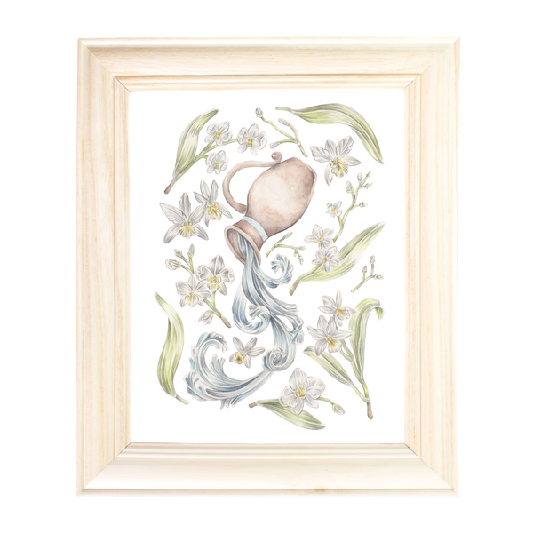 Aquarius Zodiac Print by Erica Catherine Gallery 209