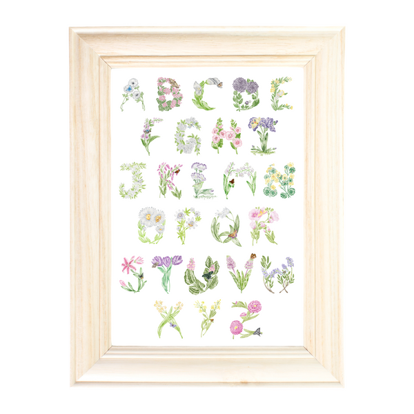 Floral Alphabet print by Erica Catherine Gallery 209