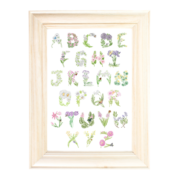 Floral Alphabet print by Erica Catherine Gallery 209