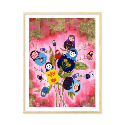 Matryoshkas in Flux - Giclee Art Print