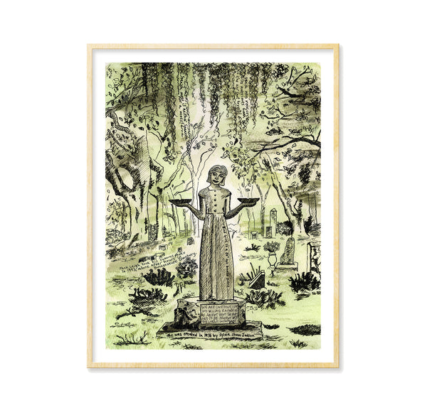 Girl of Bonaventure print (B&W) by Tamara Garvey Gallery 209