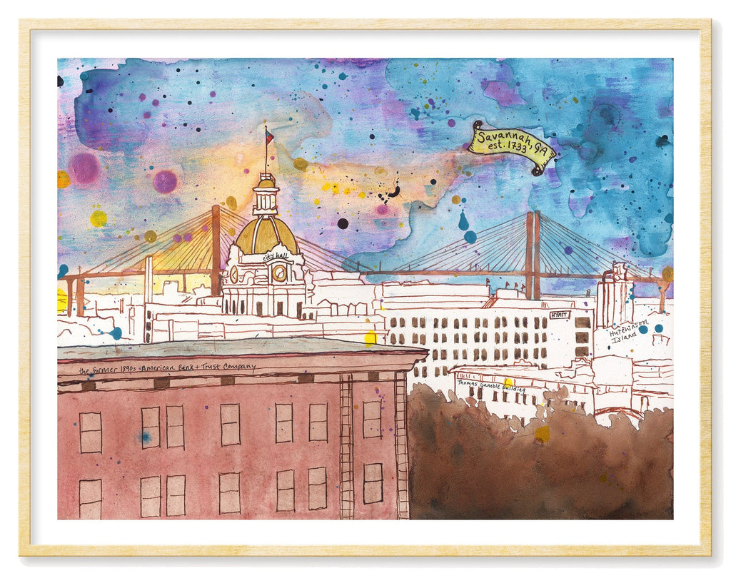 Cotton Candy Skyline print by Tamara Garvey Gallery 209.