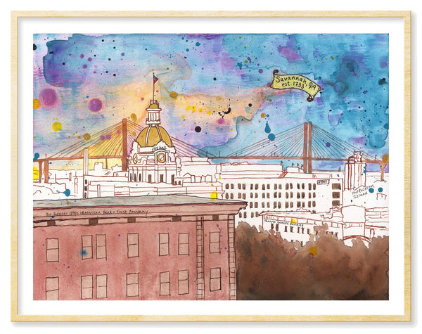 Cotton Candy Skyline print by Tamara Garvey Gallery 209.