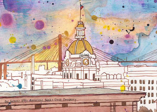 Cotton Candy Skyline print by Tamara Garvey Gallery 209.