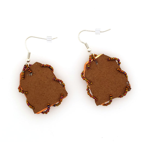 leather and metal earrings Gallery 209