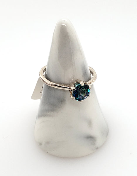 silver and gemstone ring by Shirley Daniell