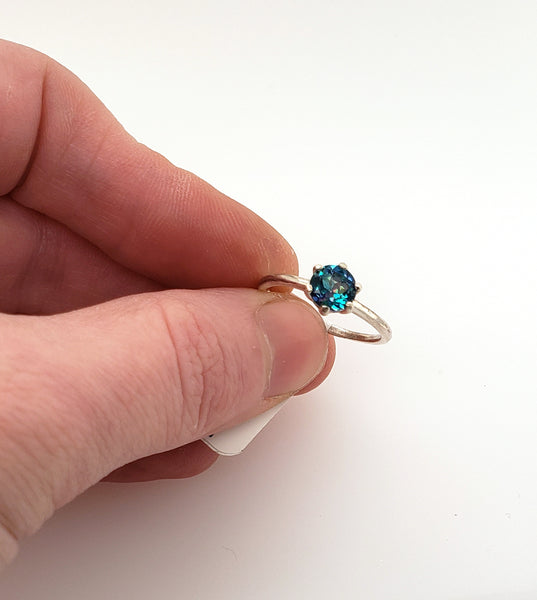 size 7 ring with blue topaz at Gallery 209
