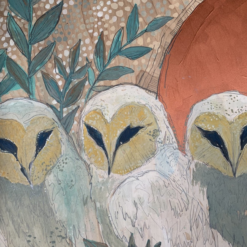 Barn Owl Marsh Night by Rebecca Sipper Gallery 209