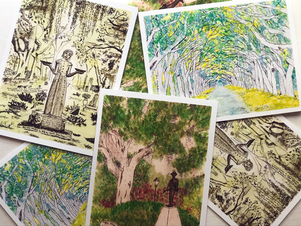 Savannah Ga Notecards by Tamara Garvey Gallery 209