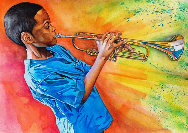 Trumpet Practice by Napoleon Wilkerson Gallery 209