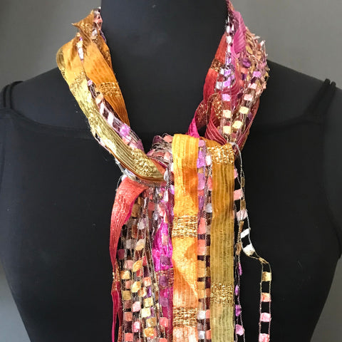 Gini Steele fiber necklace or scarf