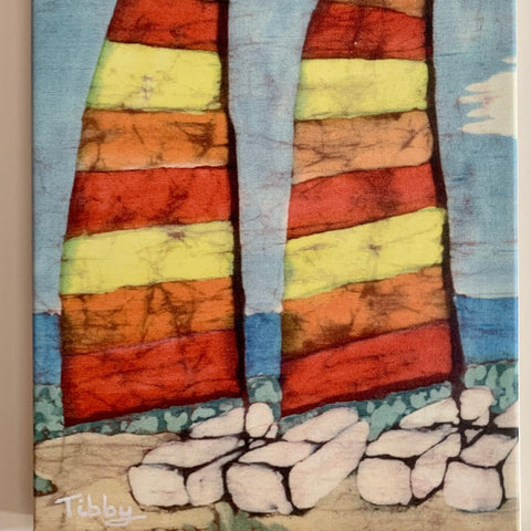 Tibby Llewellyn Sea Island Sails Batik Print