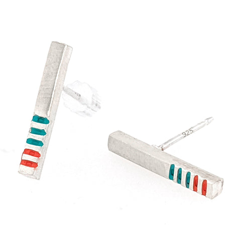 modern bar earrings by Scott Whitten